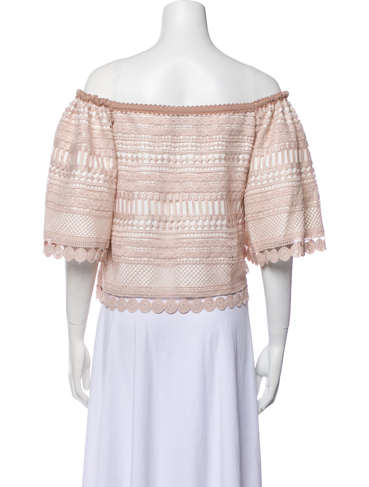 Alexis Off-The-Shoulder Short Sleeve Crop Top